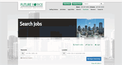 Desktop Screenshot of futureforcejobs.haleymarketing.com
